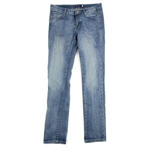 Vigoss Womens Slim Skinny Jeans Light Wash Denim Low Rise Size 7